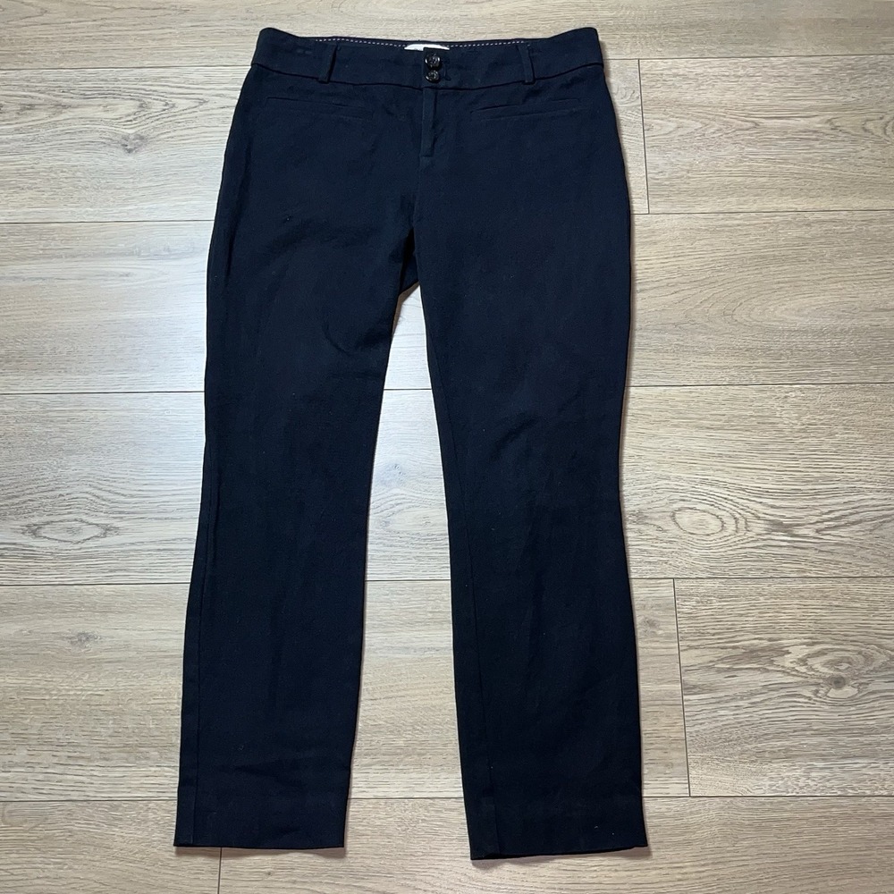The Essential Slim by Anthropologie Womens Pants Size 4 Black Casual